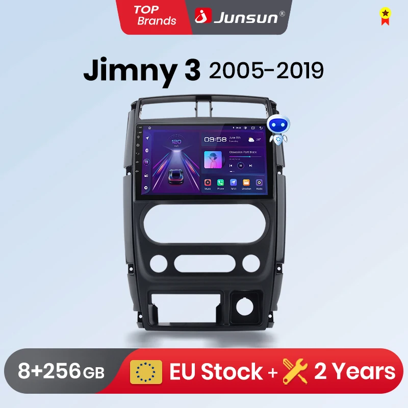 Junsun Wireless CarPlay Android Auto Car Radio for Suzuki Jimny GPS Intelligent Systems Stereo Multimedia Car Radio