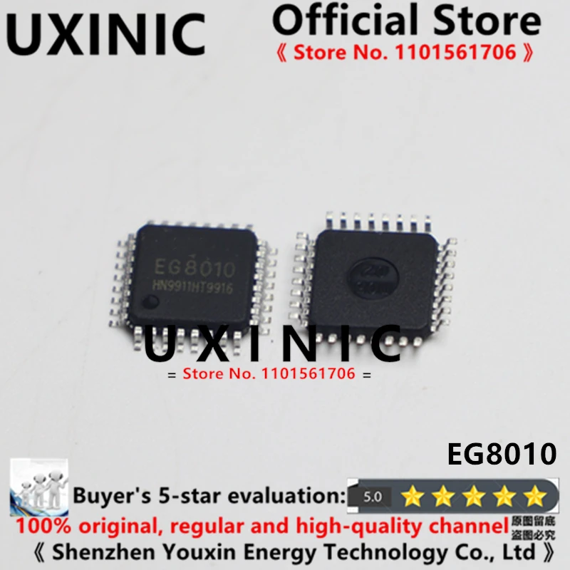 

UXINIC 100% New Imported OriginaI EG8010 LQFP32 Sine Wave Inverter Chip