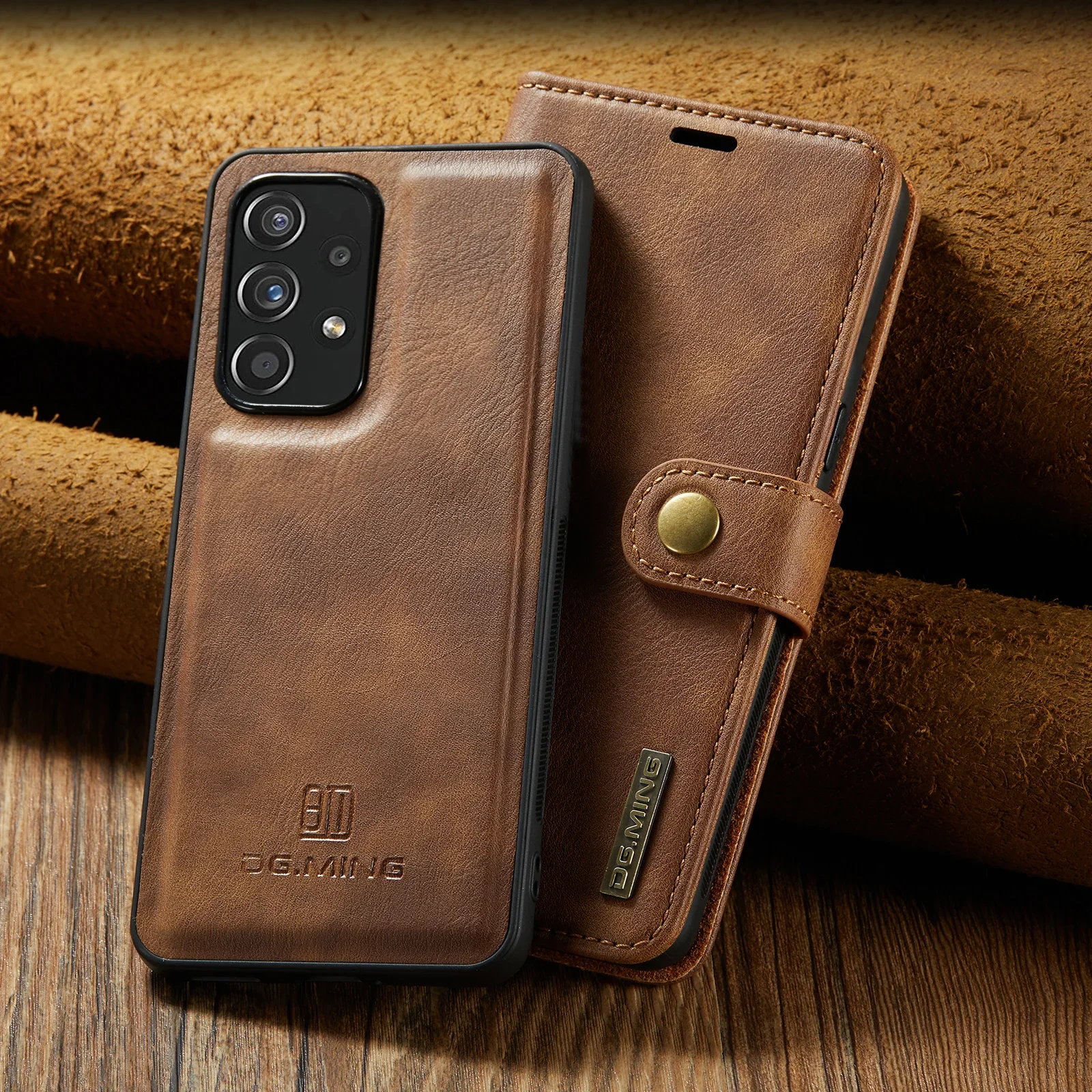 Premium Detachable Magnetic Leather Wallet Case with Card Holder