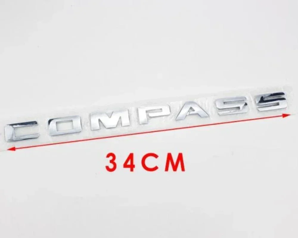 1 Paio di Adesivi ABS per Parafango e Bagagliaio Auto, Emblema Logo Compass, Badge Laterale Auto, Ricambio, Accessori Decorativi Esterni - immagine 3
