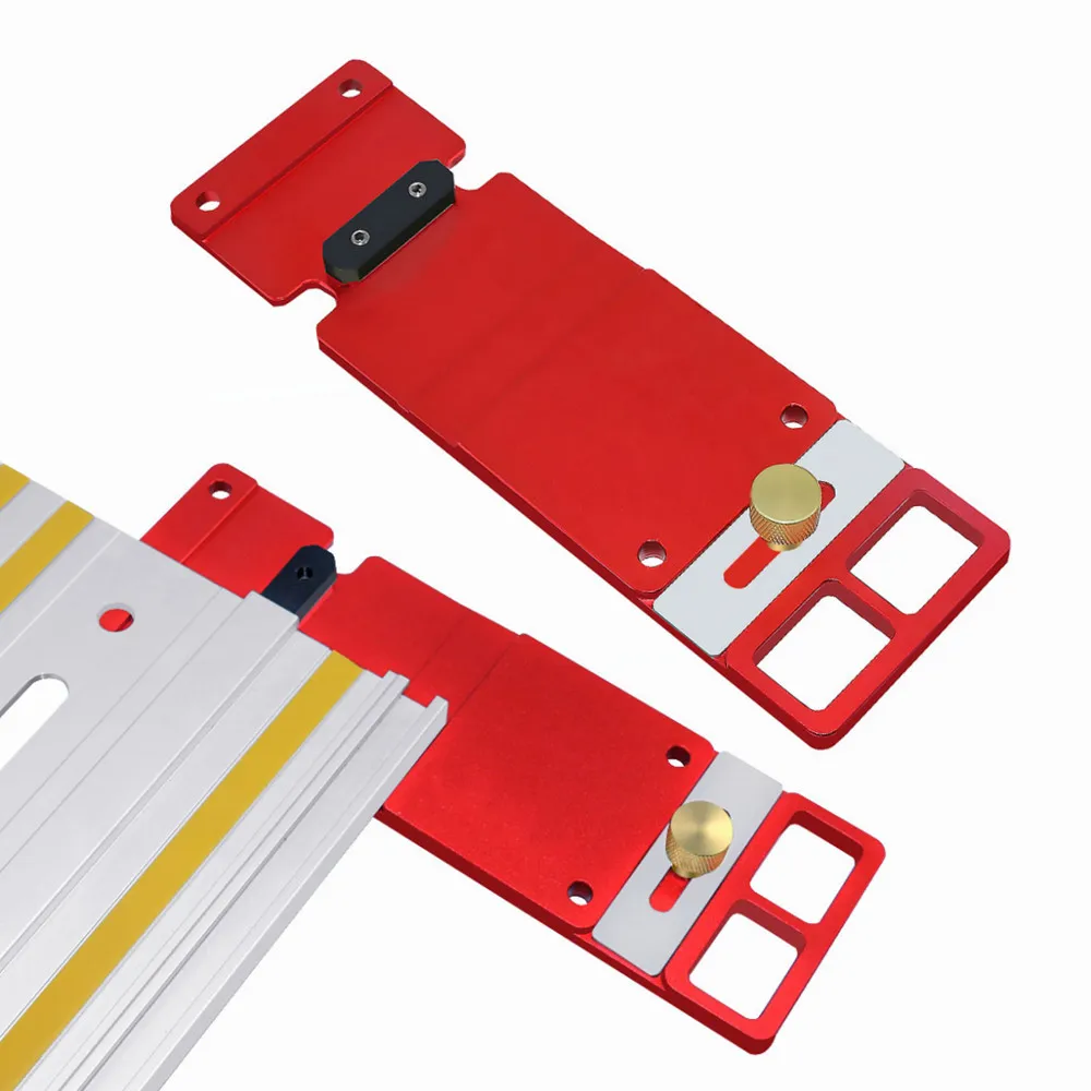 Holzbearbeitung 90-Grad-Winkelstopp-Schienensäge aus Aluminiumlegierung, quadratische Positionierungsbegrenzungsklemme für elektrische Kreissägen-Führungsschiene