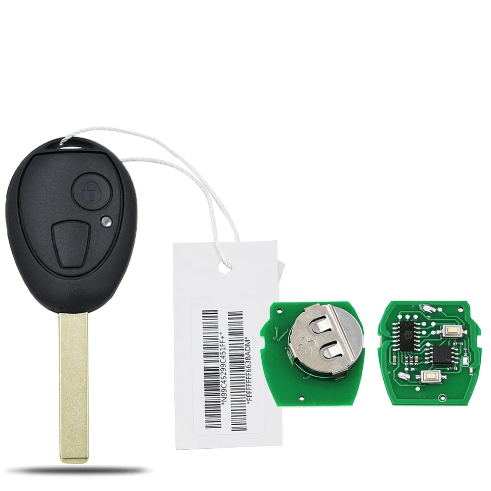 2 button Remote Key 433MHZ ID73 Chip For Bmw Mini Cooper S R50 R53 2002-2005 ONE Full 7935 PCF7930/31AS