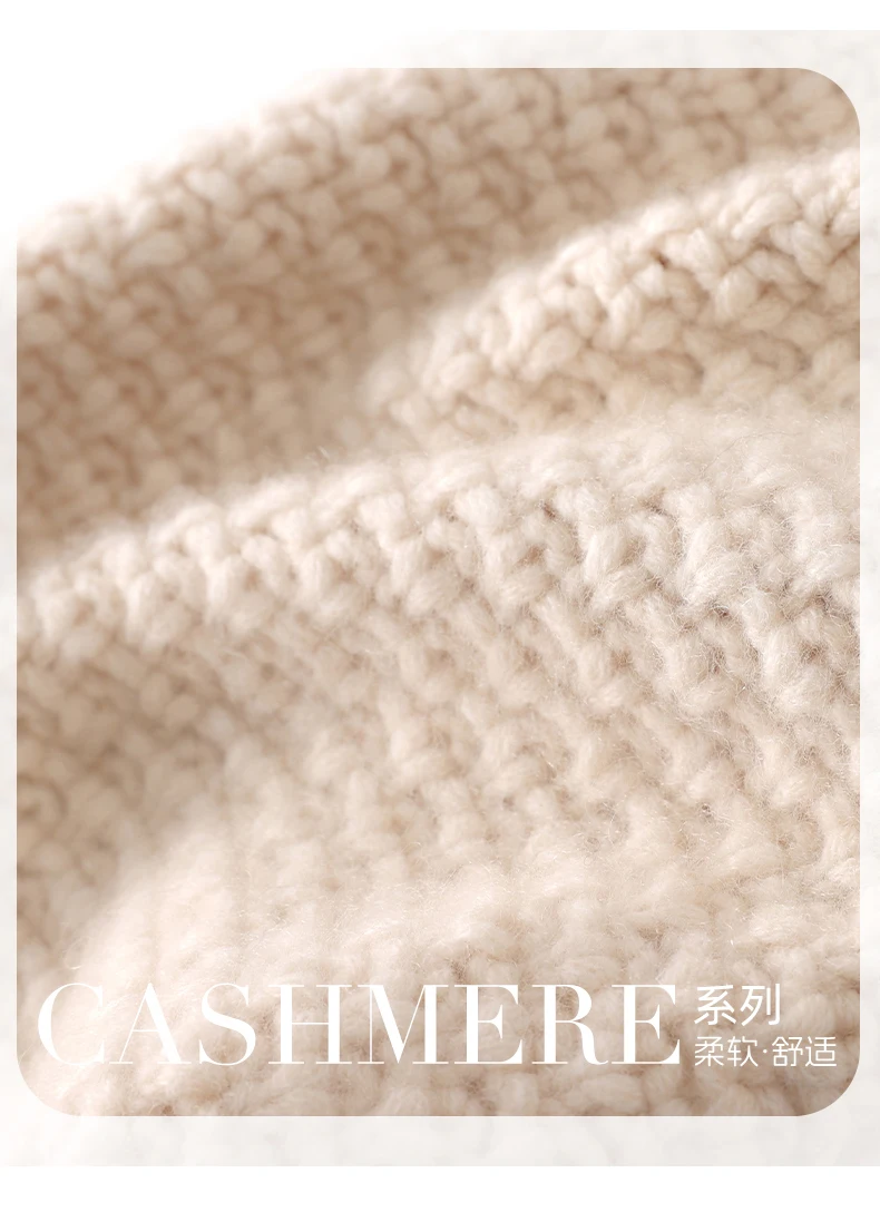 Damen-Strickmütze aus 100 % Kaschmir mit handgefertigter Quaste, rot, warmer Gehörschutz, Winter-Kopfwickel, modische Krawatte, Winter-Accessoire – Detail 12