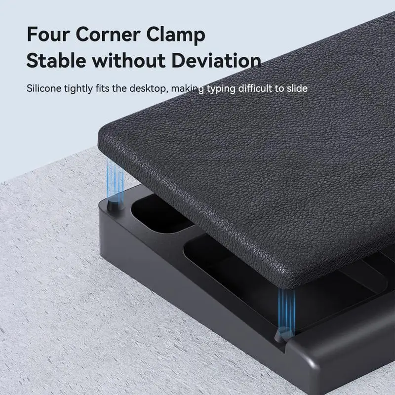 Akko Poggiapolsi per tastiera in memory foam, supporto imbottito morbido per evitare dolori ai polsi dovuti alla digitazione e al gioco costante (bianco, 390 x 70 x 19 mm