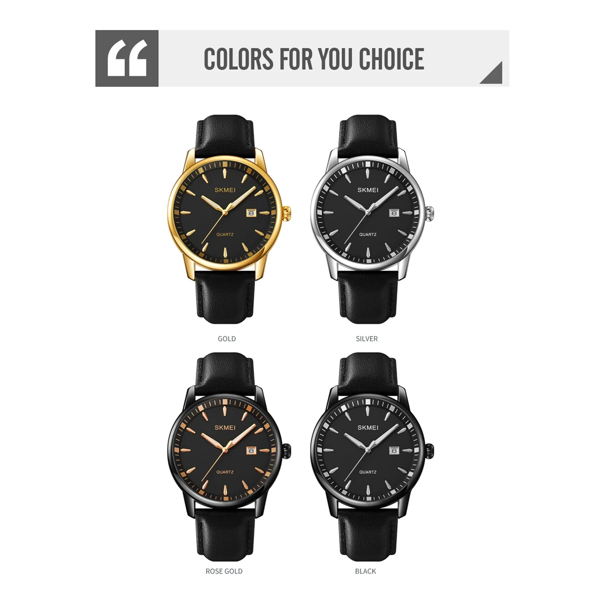 SKMEI Brand 2023 New Fashion Casual Watch For Men Date Waterproof Quartz Wristwatch Luxury Sport Male Clock Relogio Masculino
