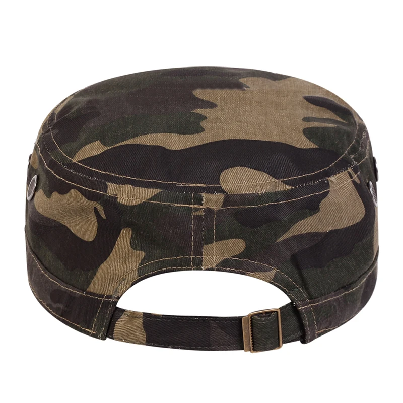 Camouflage Baseball Cap Unisex Flat Top Spring Autumn Sailor Hats Men Captain Military Caps