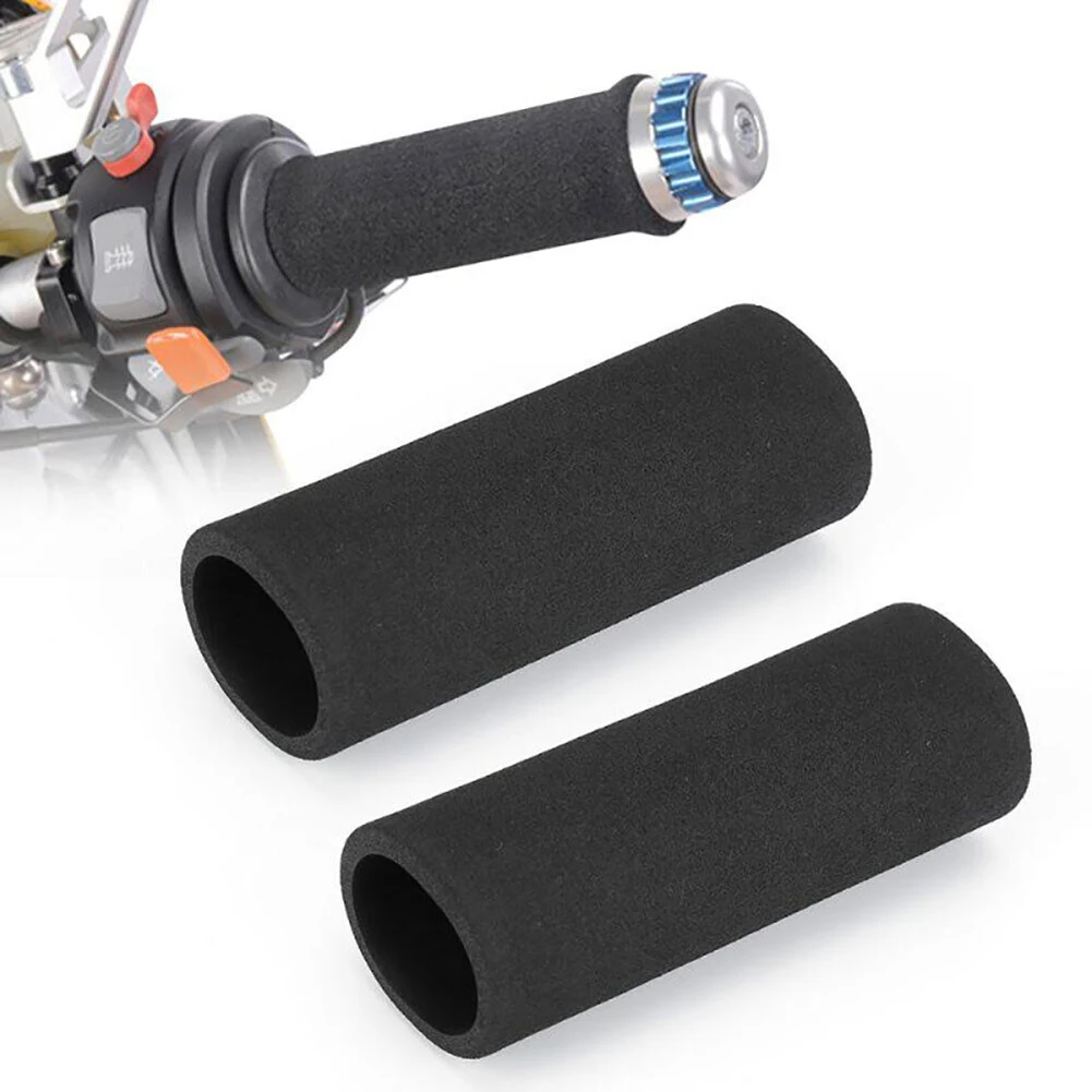 

2pcs 4.72 Inch Anti Vibration Motorcycle Handle Bar Foam Comfort Slip Over Grips Universal Fit Sport Bike, ATV, UTV Grips