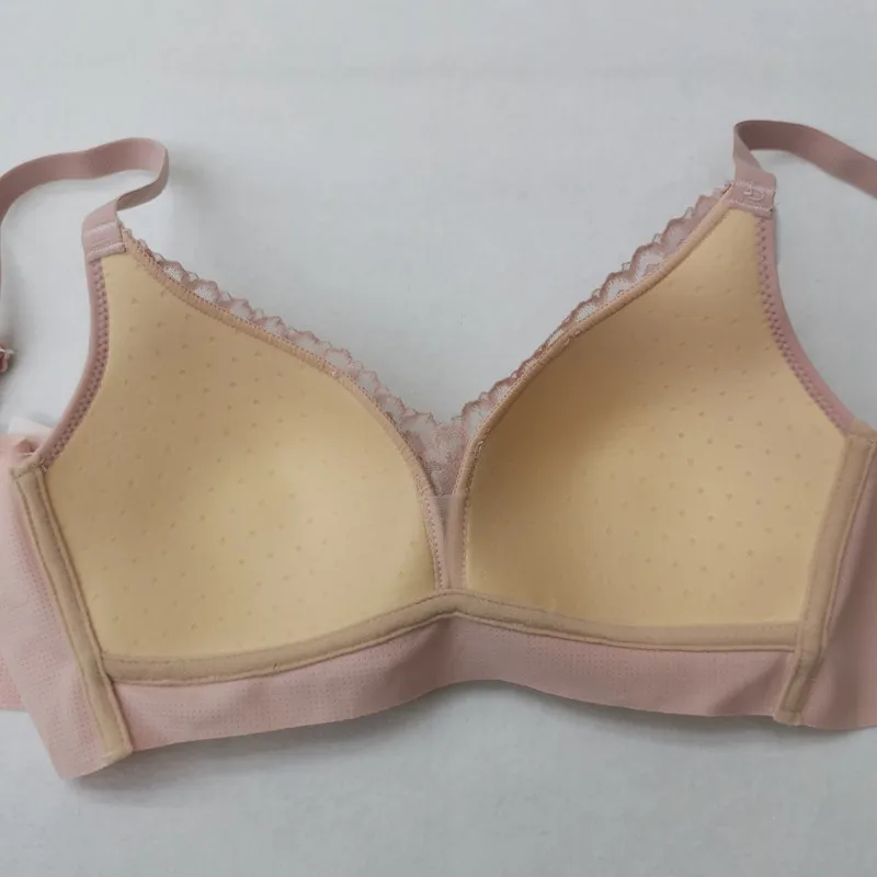 Breathable Latex Thin Showing Smaller Gather Push Up Size 36/38/40/42B Bra Underwear Women
