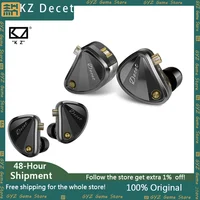 KZ Decet In Ear Wired Earphones Adjustable Earbuds 10 Unit Upgraded Drive 5DD Dynamic Drive HIFI Gaming Earphones 2PIN Cable 1