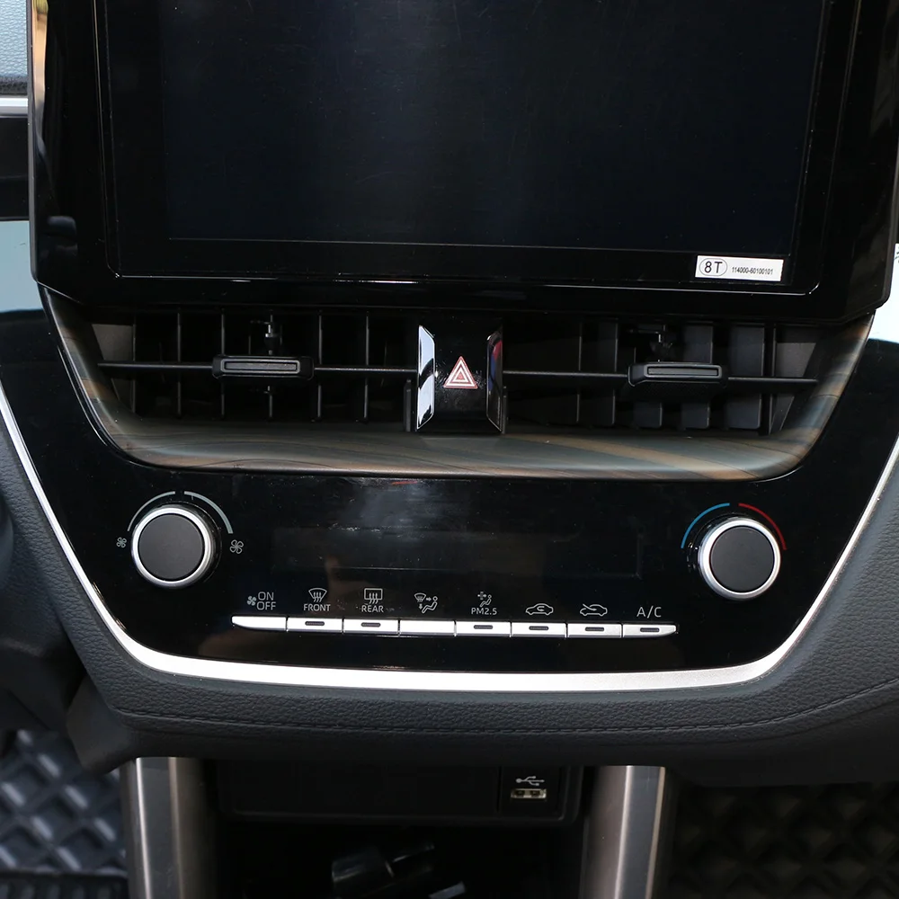 ABS GPS Navigation Untere Trim für Toyota Corolla Cross XG10 2022 2023 2024 Abdeckung Dekoration Rahmen Stick Innen Zubehör – Detail 5