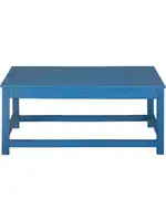 WO Home Furniture Patio Adirondack Coffee Table 35" inch Long for Outdoor Indoor Living Room Lawn Garden Balcony Backyar 1