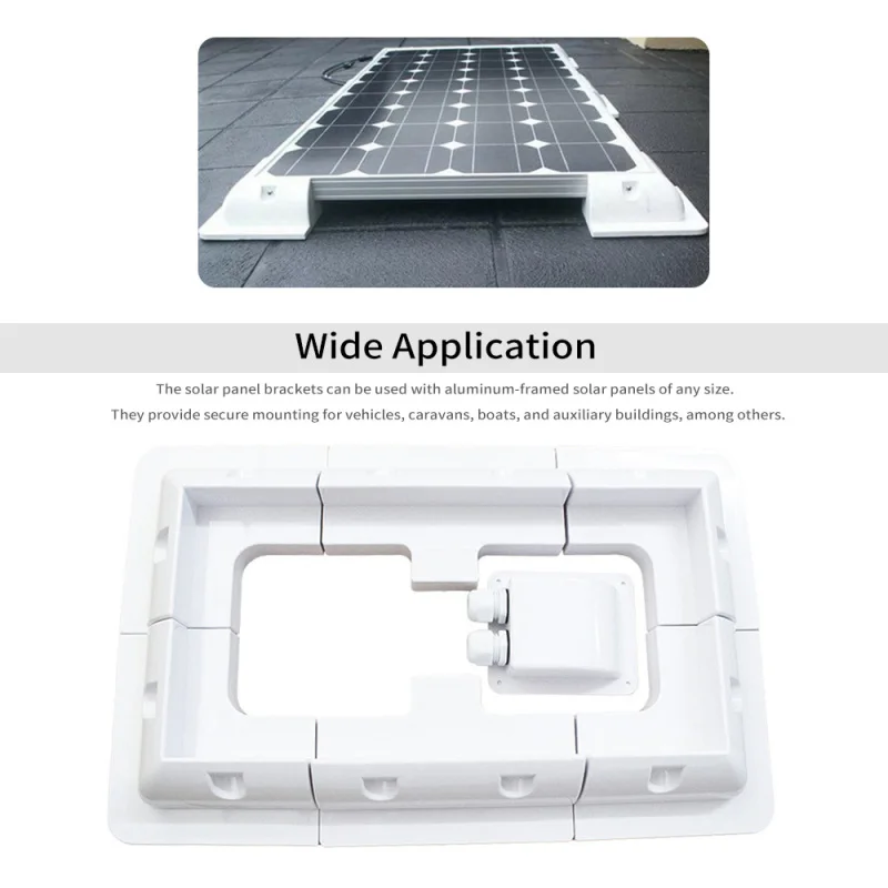 Staffe Per Pannelli Solari - Set 7 Pezzi Per Montaggio Senza Trapano Su Legno O Roulotte - Foto 14