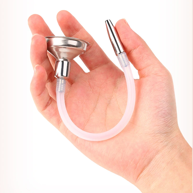 Urethral Stimulator Medical Steel Funnel Catheter Urethal Women Sounding Rod Sex Toys Men'S Masturbation Device Hole Penis Plug urethral dilator,silicone urethral dilator