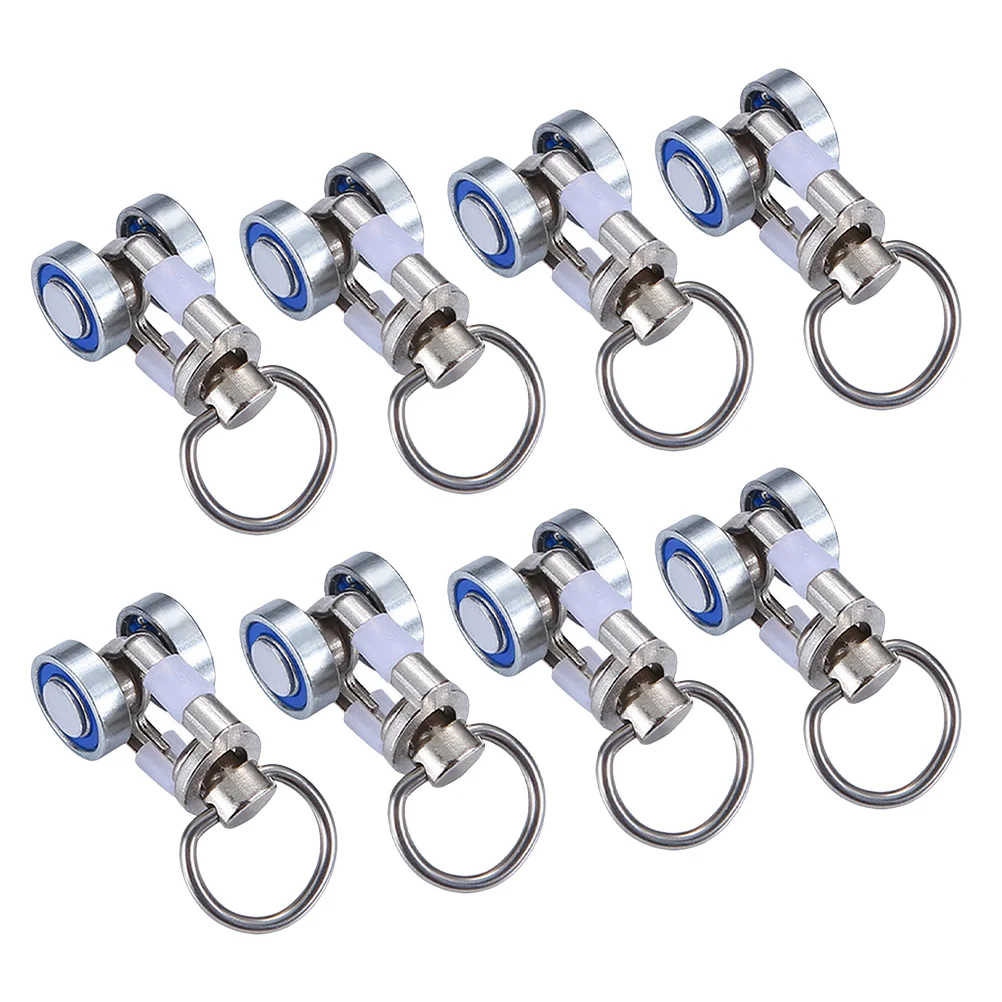 Metal Bearing Roller Curtain Track Pulley Gliders Rollers 8 Pcs For Track Accessories Decorative Hardware Home Decor