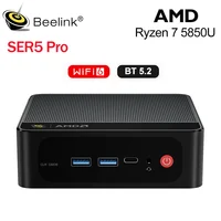 Beelink AMD Ryzen 7 5800H/5850U SER5 Pro Mini PC DDR4 16GB RAM 500GB SSD WiFi6 4K HD Desktop Computer Quiet For Office 2
