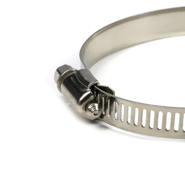 1pcs ท่อ Clamps ปรับสแตนเลส 8 ~ 120 มม.การใช้ท่อ Clamp หนอนเกียร์ Plier เครื่องมือก๊อกน้ําท่อ Fastener 5