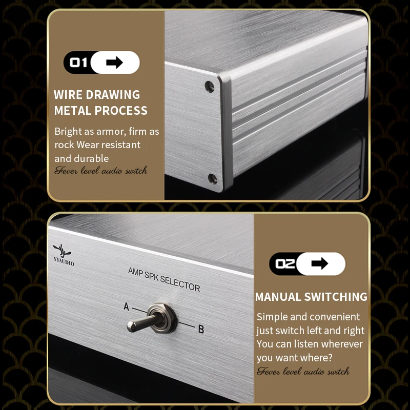 Audio Converter Adapter Audio Converter Amplifier Audio Converter HIFI Lossless 2 IN 1 OUT Audio Switcher Amplifier Speaker Switch Converter Switch Splitter Selector Box for Hifi Audio