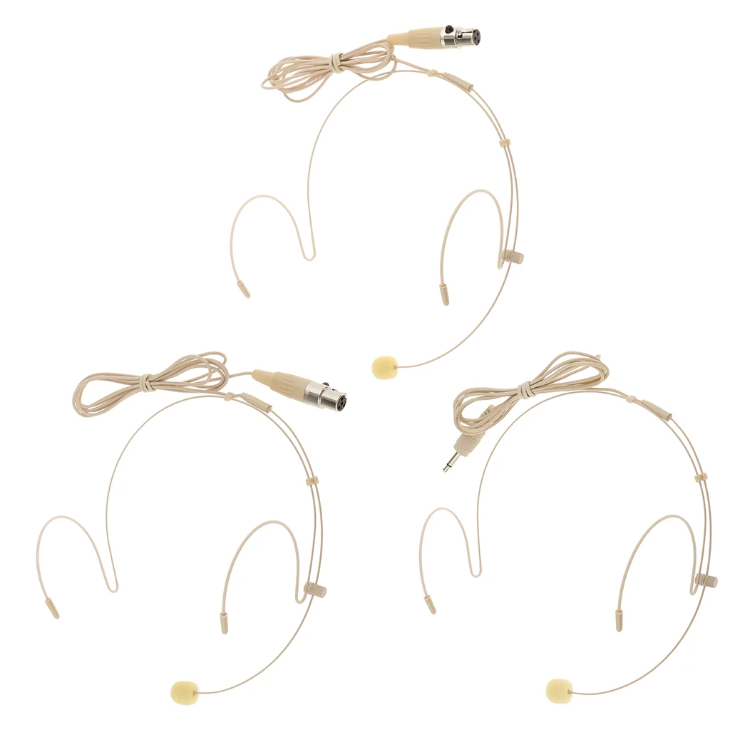 Ear Hook Wired Headset Headworn Microphone 3Pin 4Pin 3.5mm