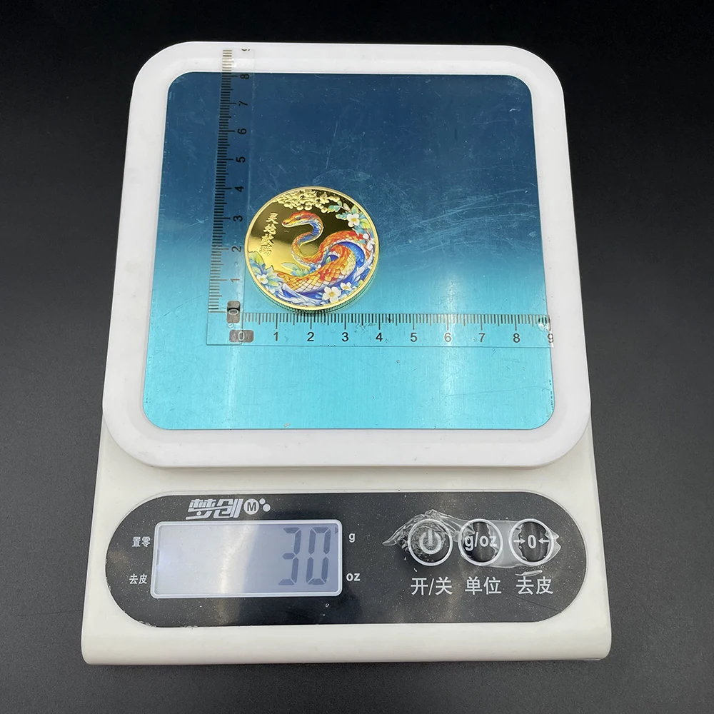 2025 New Year of The Snake Coins Collectibles 3D Relief Mascot Decoracion Feng Shui Chinese Zodiac Commemorative Coin in Capsule 6