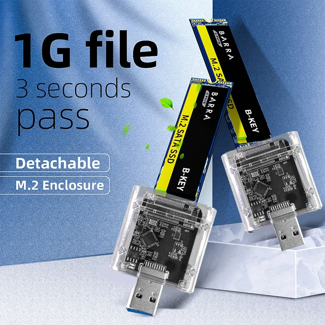 External Case M2 SSD Case SATA Chassis Gen 1 USB 3.0 Adapter Disk Box Hard Drive Aluminum Alloy Hard Drive for SATA M.2 SSD NGF 6