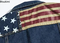 Nueva chaqueta sin mangas de pantalones vaqueros de algodón para hombre, chaleco vaquero azul oscuro, chaleco vaquero para hombre, chaquetas de ocio para hombre, Tops de talla grande 4