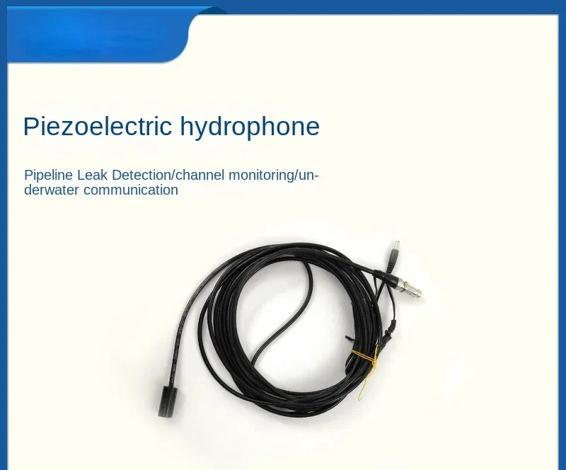 

Tube Network Leak Detection Ultrasonic Detection Underwater Communication Piezoelectric Hydrophone for Marine Fishery