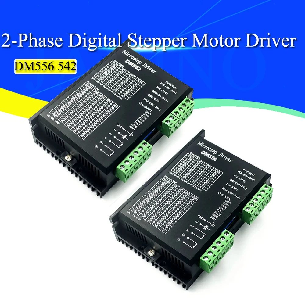 Driver de Motor de Passo Digital Fases Máquina Cnc Impressora 3d Série Nema 17 23 34 Dm556 Dm542