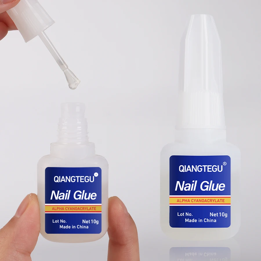 Nail Glue 1/5pcs 10g Large Capacity Quick Drying False Nails Strong Adhesive Nails Tip Gel Long-lasting Waterproof Nail Art Tool