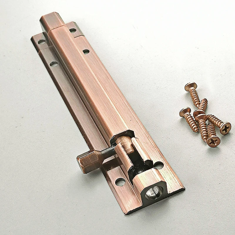 Thickened Door Lock Safety Slide Bolt Gate Latch Plug Aluminum Alloy Sturdy Multipurpose Anti-theft Various Size Door Bolts door latch
