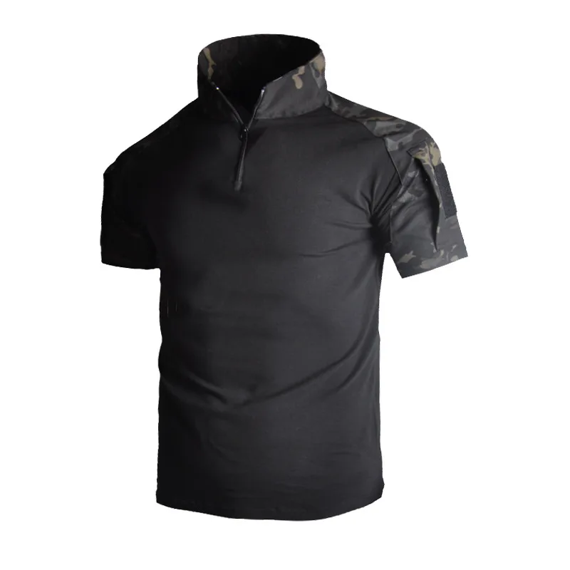 Sport T Shirt Men Tactical Outdoor Quick Dry Short Sleeve Hiking Hunting Climbing Camouflage Breathable