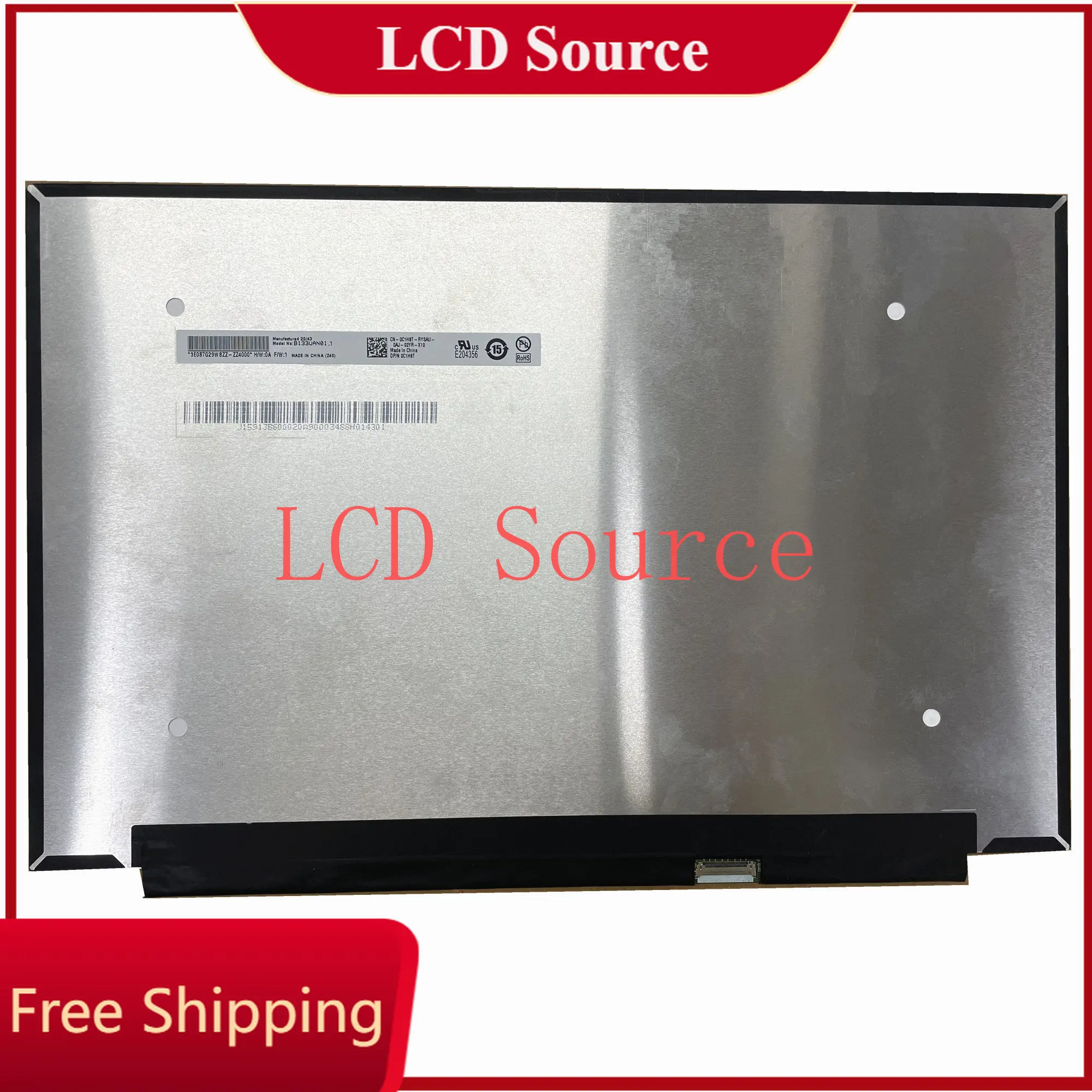 

B133UAN01.1 13.3"Inch 1920×1200 IPS Display Panel Slim LED LCD Screen Laptop