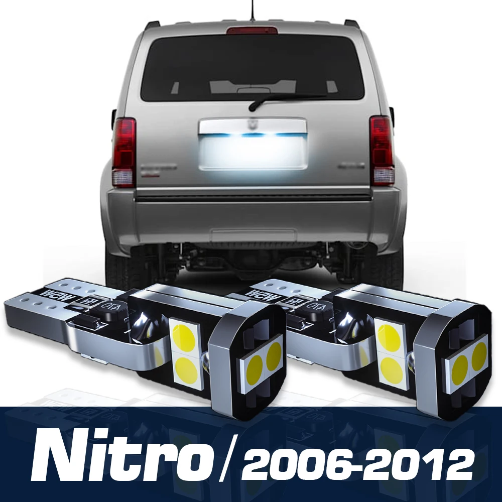 

2pcs LED License Plate Light Canbus Accessories For Dodge Nitro 2006 2007 2008 2009 2010 2011 2012