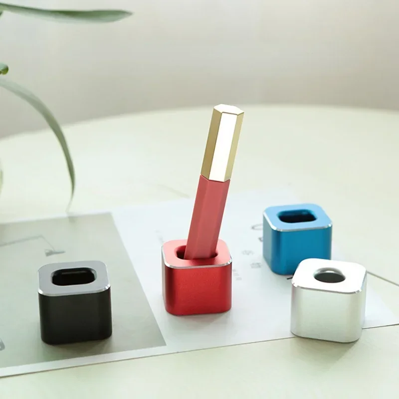 Aluminum Pen Holder with Non-slip Pad for Pencil Shaver Razor Toothbrush Bathroom Organizador Escritorio Desk Organizer Bureau pen holder desk organizer pen and brush holder