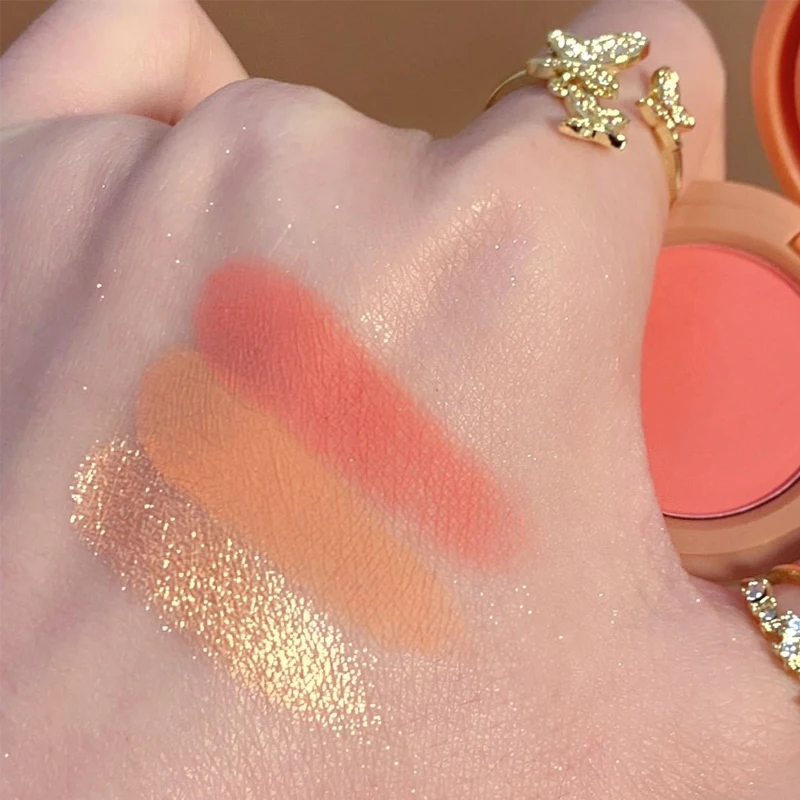 Powder Blusher Miss Lara Ball-Touch One-Dose Quality Practical Cosmetics One Use 3 Saucer Gain Girl Feel Joints Self-Mirroring