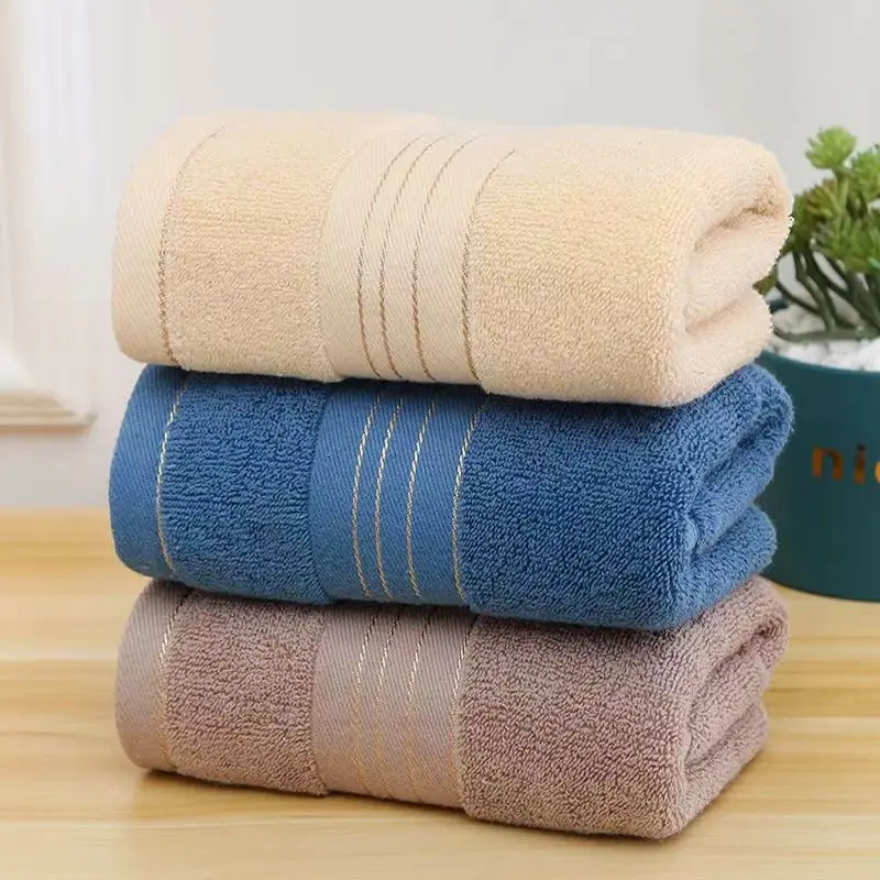 

Pure Cotton Towel Roll Bathroom Accessories Adult Face Wash Absorbent and Thickening for Home Use Male and Female Student Towels