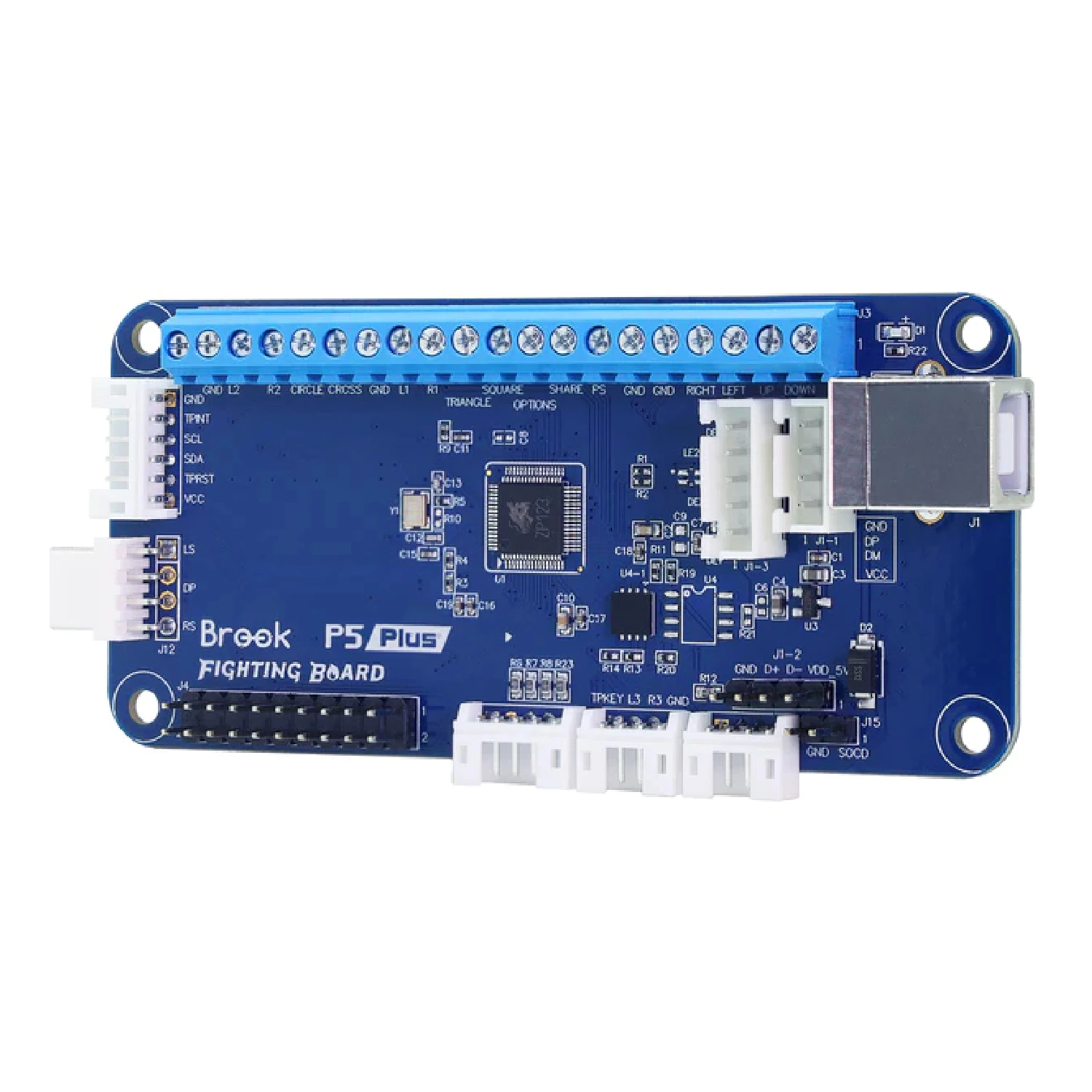 Brook P5 Plus Fighting Board with Pre-Installed Header