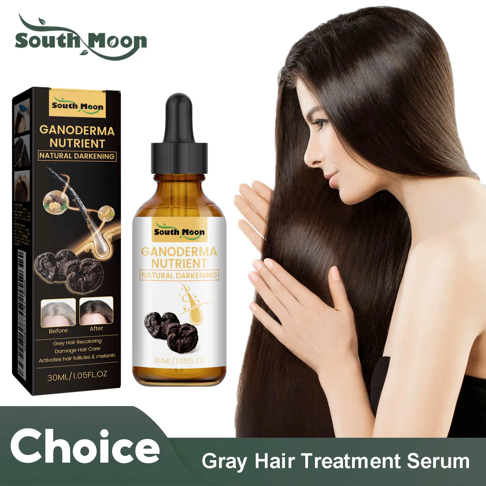 Anti Gray Hair Serum Hair Blackening Natural Color Repair Anti Loss Moisturizing Scalp Care Gray White Hair Treatment Essence Sbef8bf853246446f8c8ea409f4e024bbb
