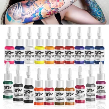 Pigmento di inchiostro per tatuaggi da 20/14/7 colori per kit di tatuaggi per body art Colori di bellezza professionali Forniture per tatuaggi per trucco Accessori per tatuaggi