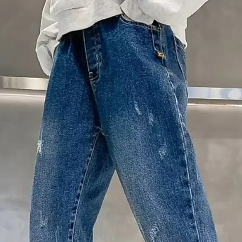 Big Boy Trousers Jeans For Boys 4 To 12 Years Kids Boy Child Summer Clothes Teenager kids pants boys jeans