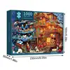 1000 Pieces Christmas Theme Jigsaw Puzzle Exquisite Decorative Christmas Puzzle Gift Box Anti Fade Cardboard Jigsaw Xmas Gifts 6