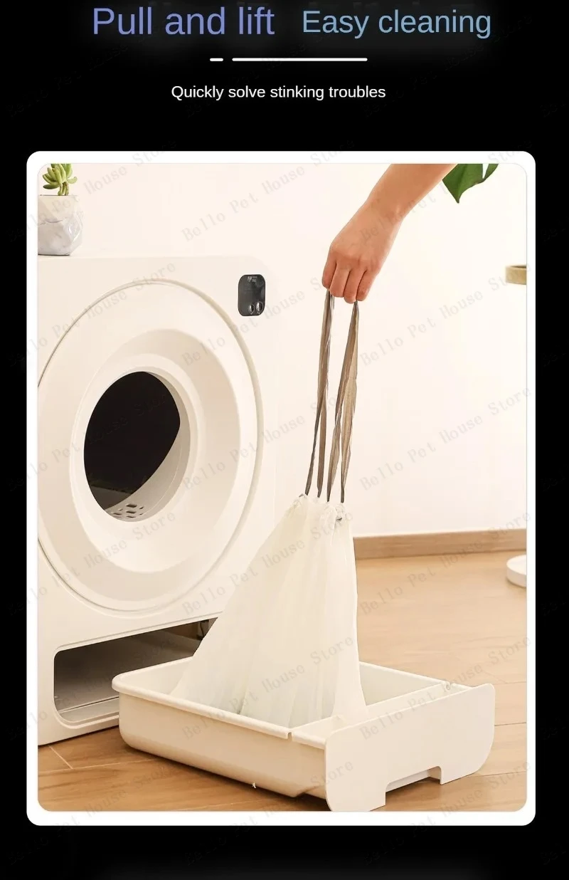 Automatic Smart Self-cleaning Cat Litter Box With App Control_voghion.com