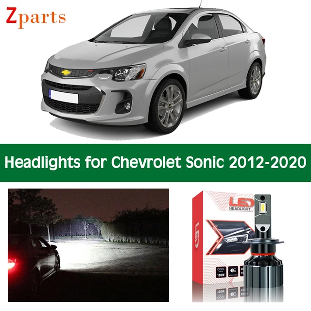 Phare de voiture à LED pour Chevrolet Sonic, feux de croisement, feux de  route, Super lumineux, pièces de lampe d'éclairage - AliExpress