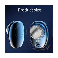 Mini Electric Travel Shaver for Men Pocket Size Washable Rechargeable Portable Painless Cordless Trimmer Silver 1