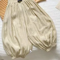 New Baby Solid Anti-mosquito Pants 2024 Summer Children Loose Pants Boys Infant Casual Pants Girls Cotton Trousers Kids Clothes 5