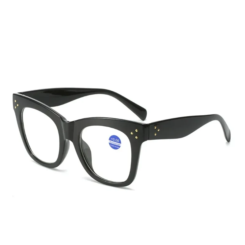 Vintage Oversize Frame Women Reading Glasses High Quality Far-sighted Eyeglasses Retro Antiblue Light Presbyopia Diopter Eyewear 3