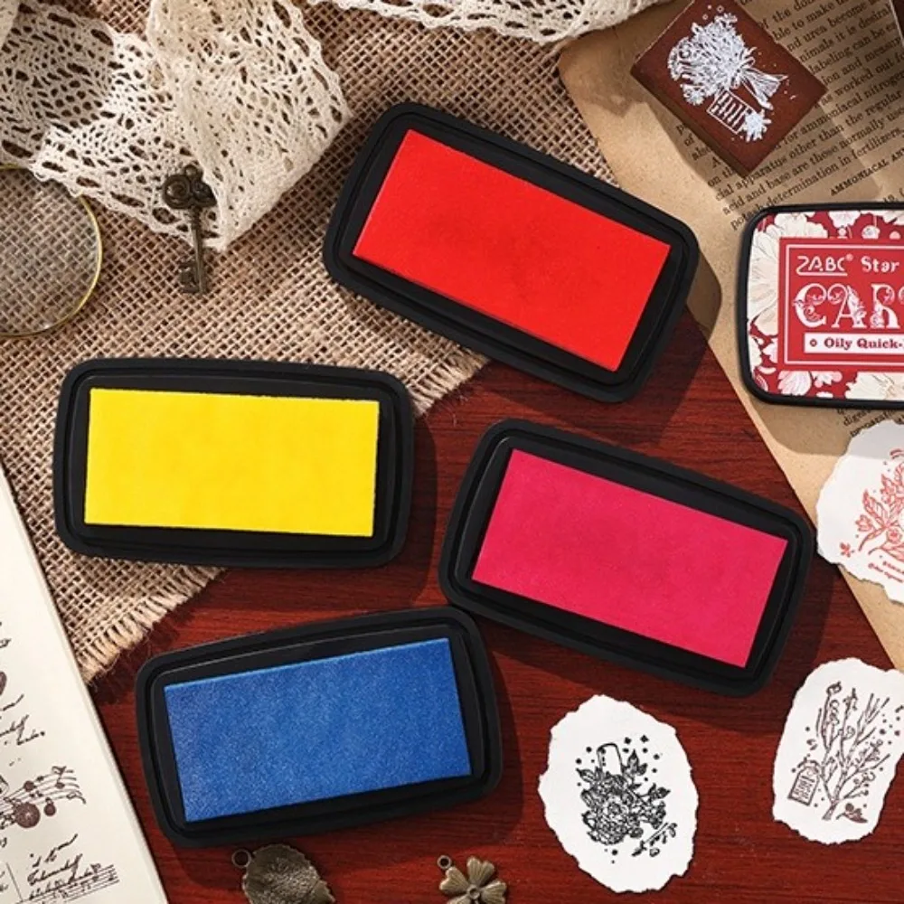 Vibrant Ink Pad for Stamps and Scrapbooking - Easy to Use School Accessory