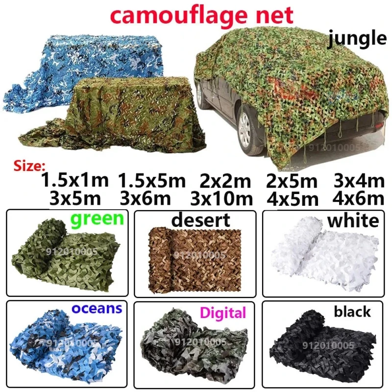 Woodland sunscreen camouflage net suitable for camping military hunting CS shooting rack party supplies decoration sunshade net,camouflage netting