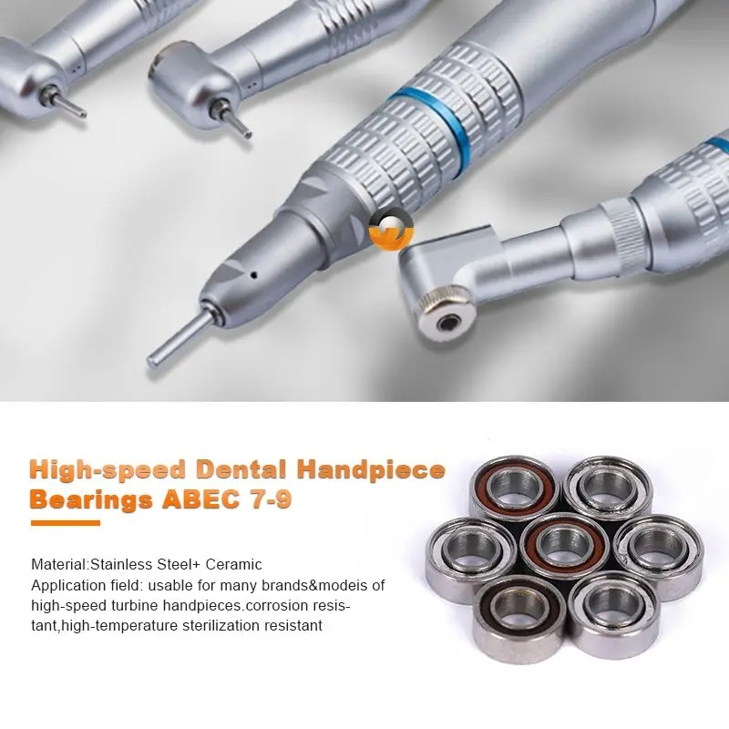 Description Picture 2 of item2PCS High Speed SR144TIZWN8 3.175x6.35x2.78mm Handpiece Bearing Turbine Ceramic Laboratory Dental Bearings SR144