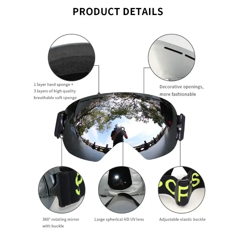 Lightweight Professional Ski Goggles Men UV400 Adult Anti-fog Snowboard Skiing Glasses Women Ultra-light Winter Snow Eyewear 2