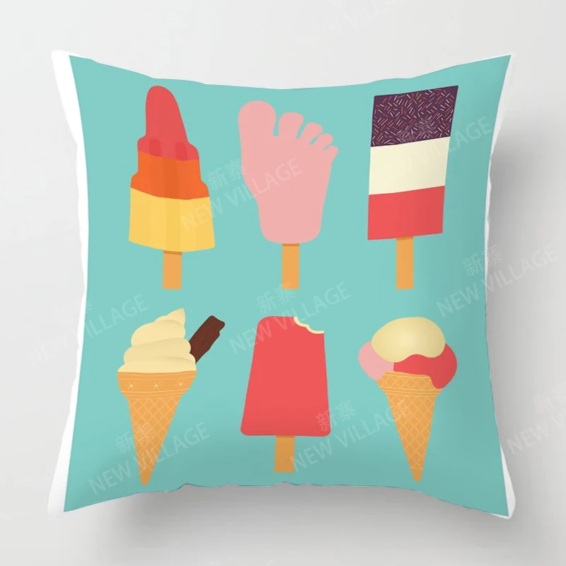 Modern Decorative Cushion for Home Living Room Decor Throw Pillow Cover 45*45 40x40cm 60x60cm 45x45cm 50x50cm sofa food 40*40 2